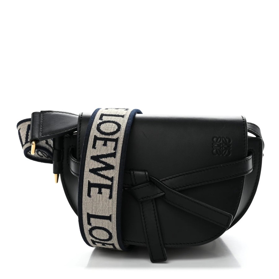 Loewe Calfskin Jacquard Mini Gate Dual Bag