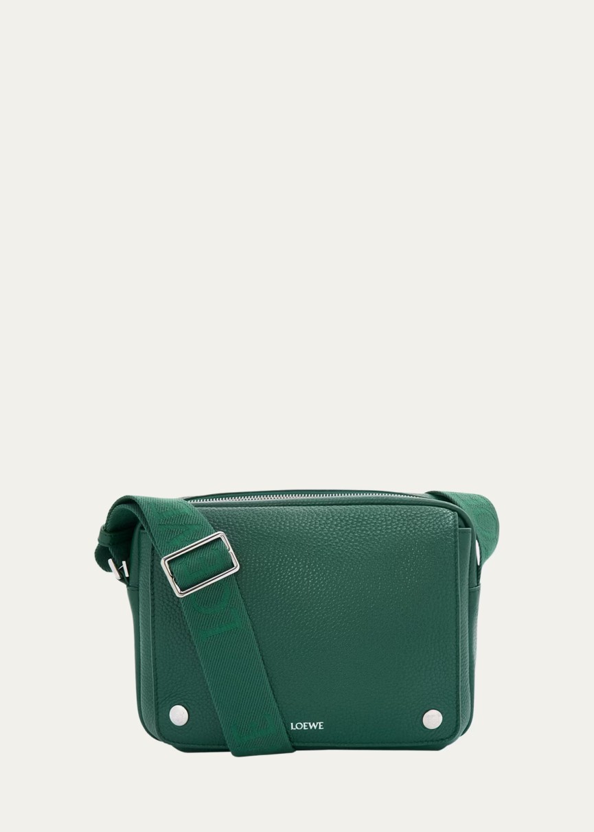   中号柔软粒面牛皮革 Pebble 邮差包