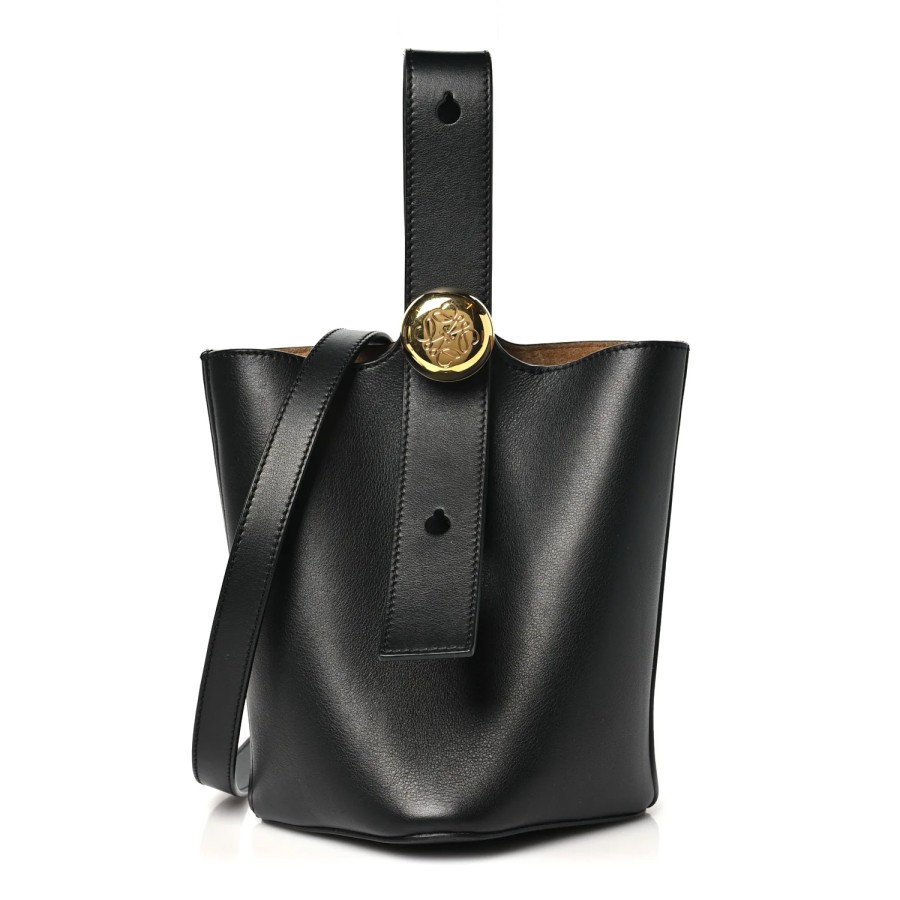 牛皮革 Pebble Bucket 水桶手