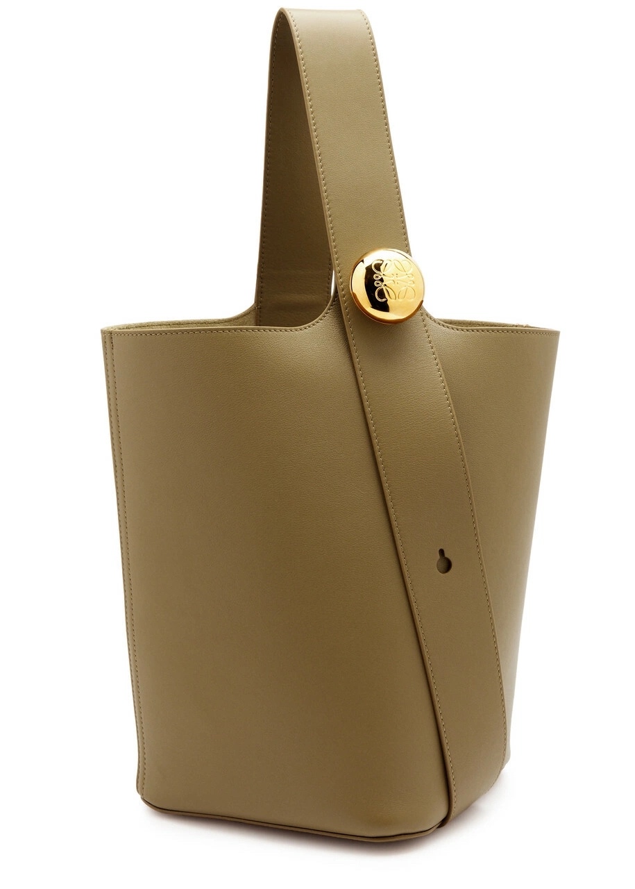 牛皮革 Pebble Bucket 水桶手