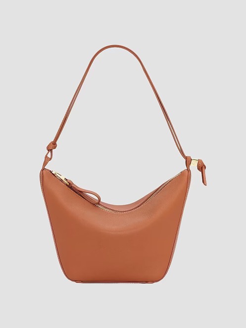 Mini Leather Hammock Shoulder Bag