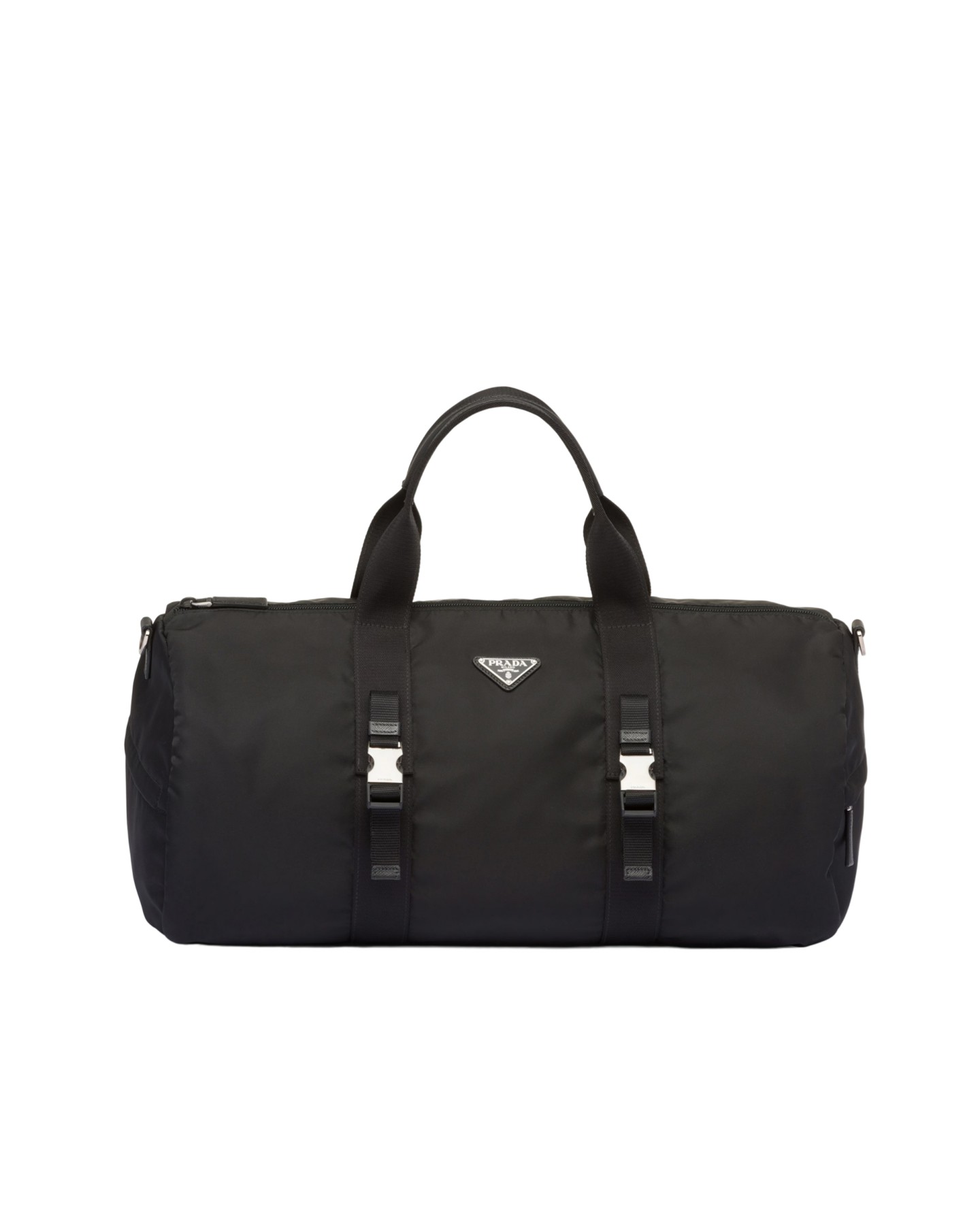 2VC015 Re-Nylon And Saffiano Leather Duffle Bag