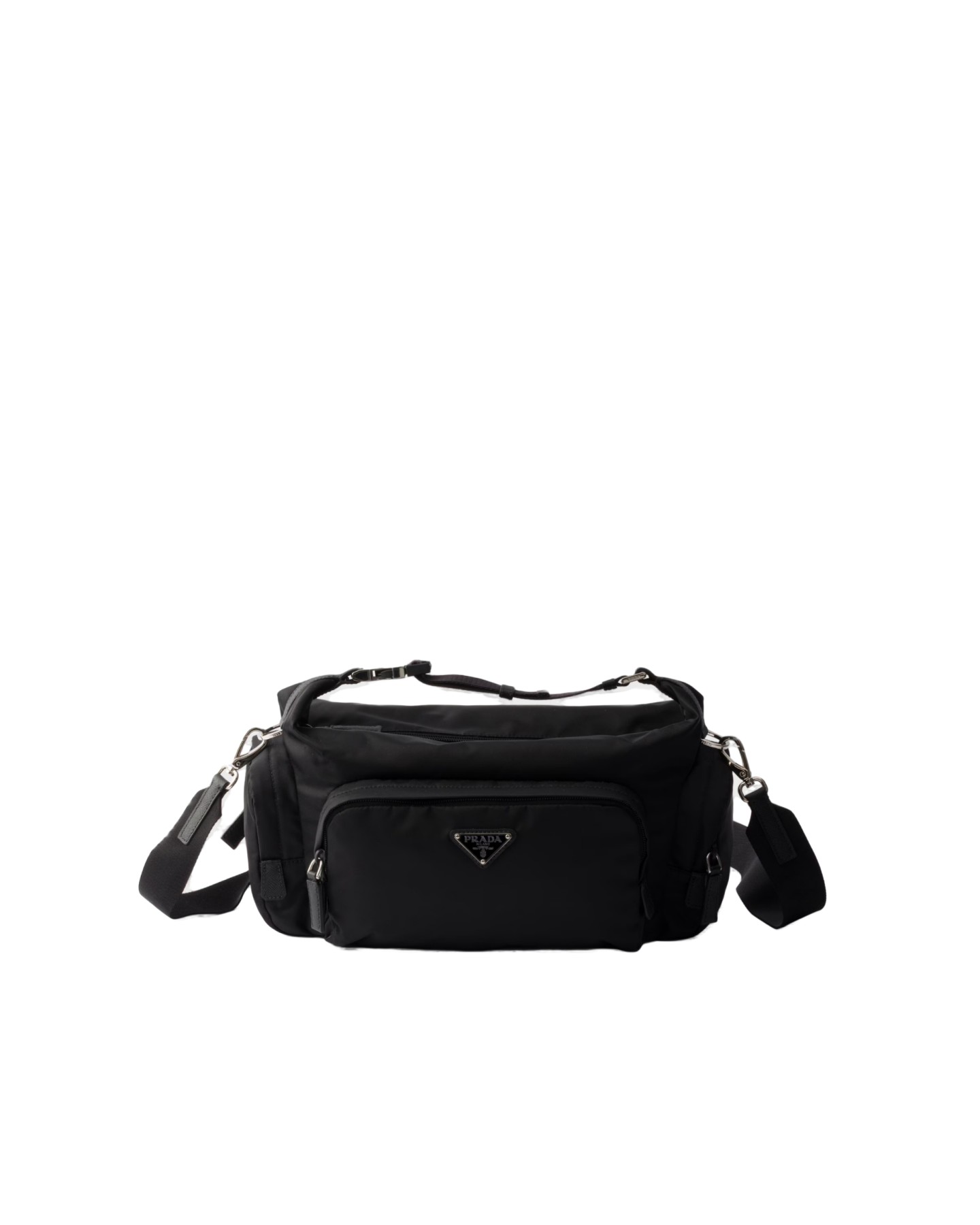 2VH213 Re-Nylon And Saffiano Leather Shoulder Bag