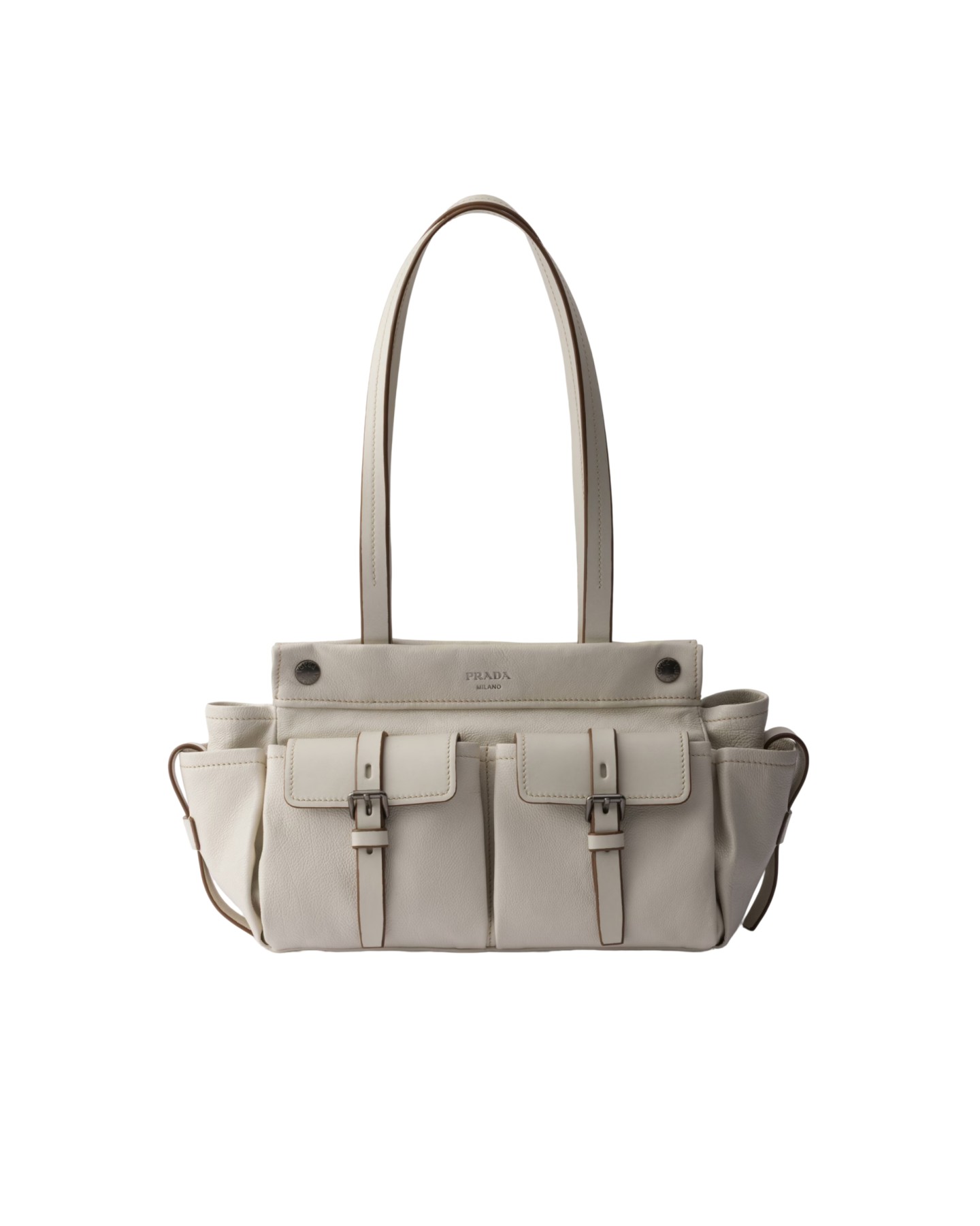 1BG645 Route Medium Leather Tote Bag