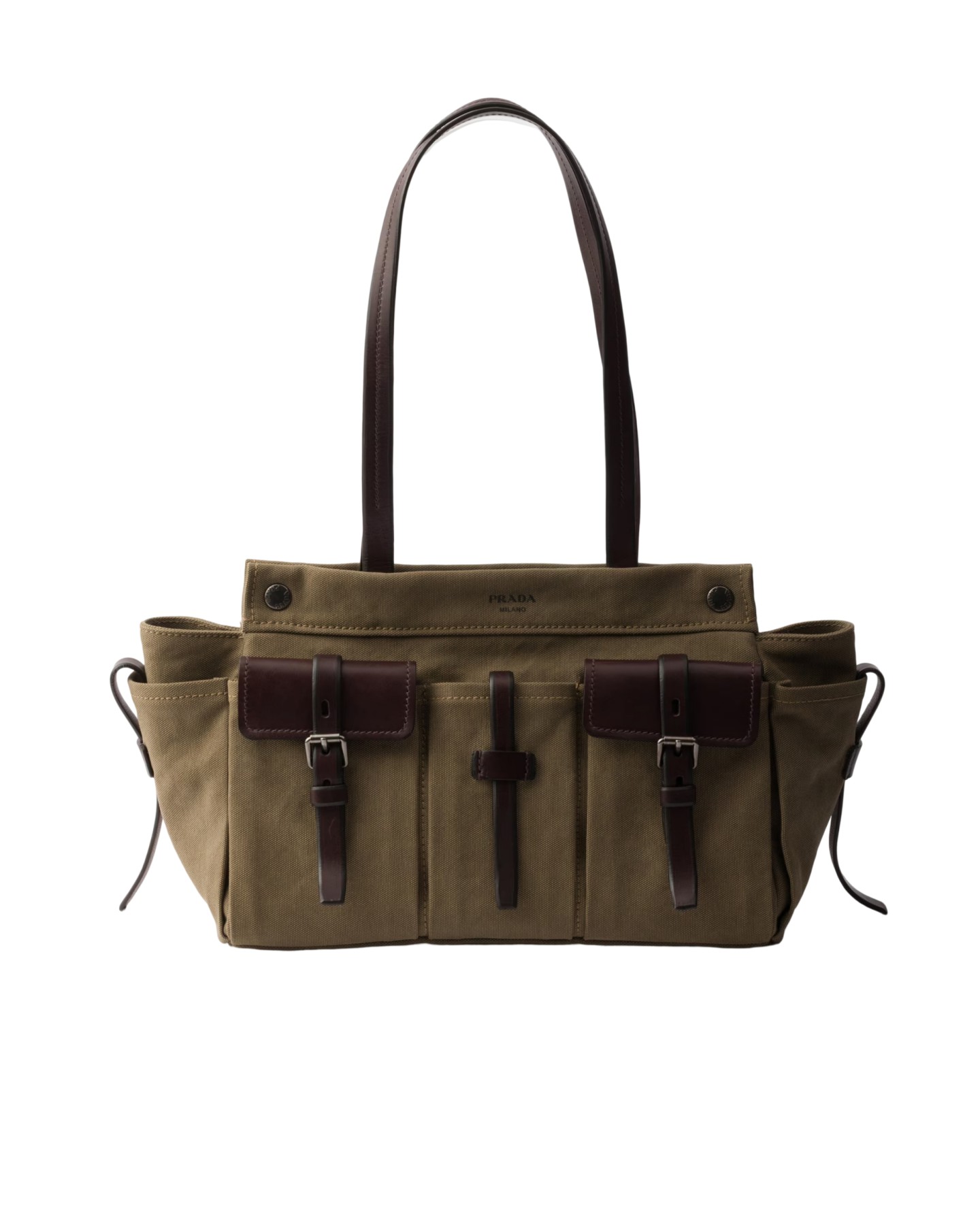 1BG644 Route Medium Leather Tote Bag