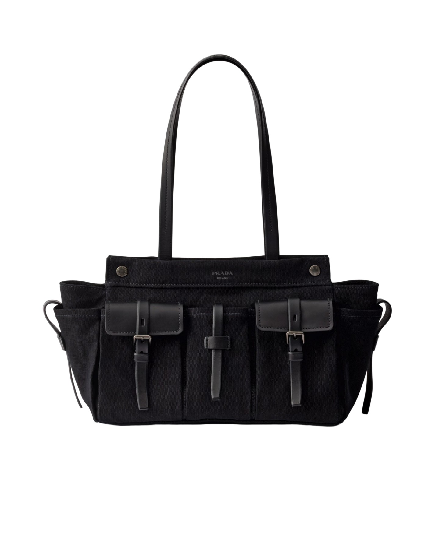 1BG644 Route Medium Leather Tote Bag