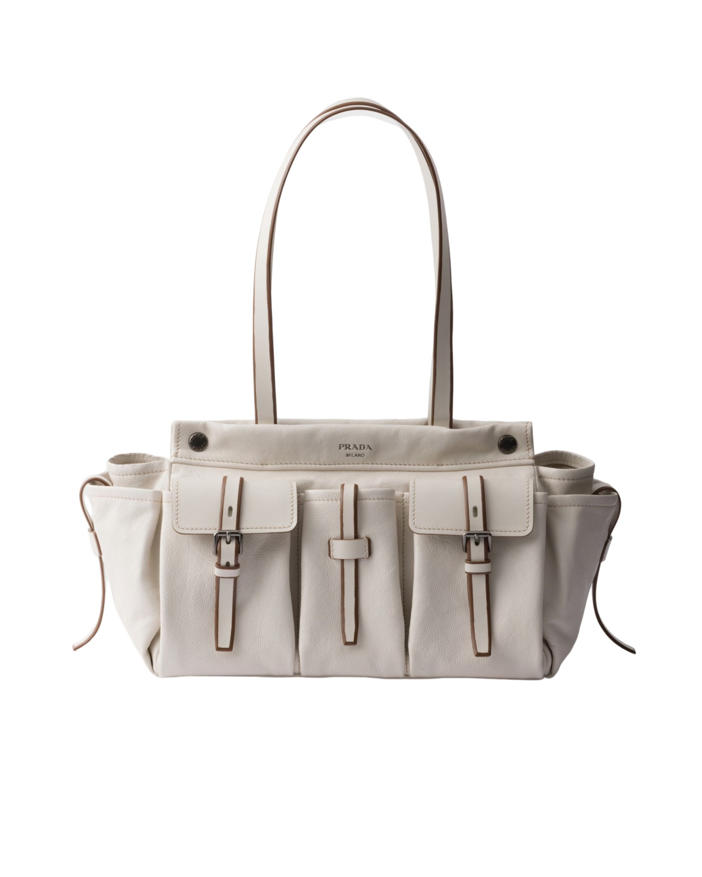 1BG644 Route Medium Leather Tote Bag