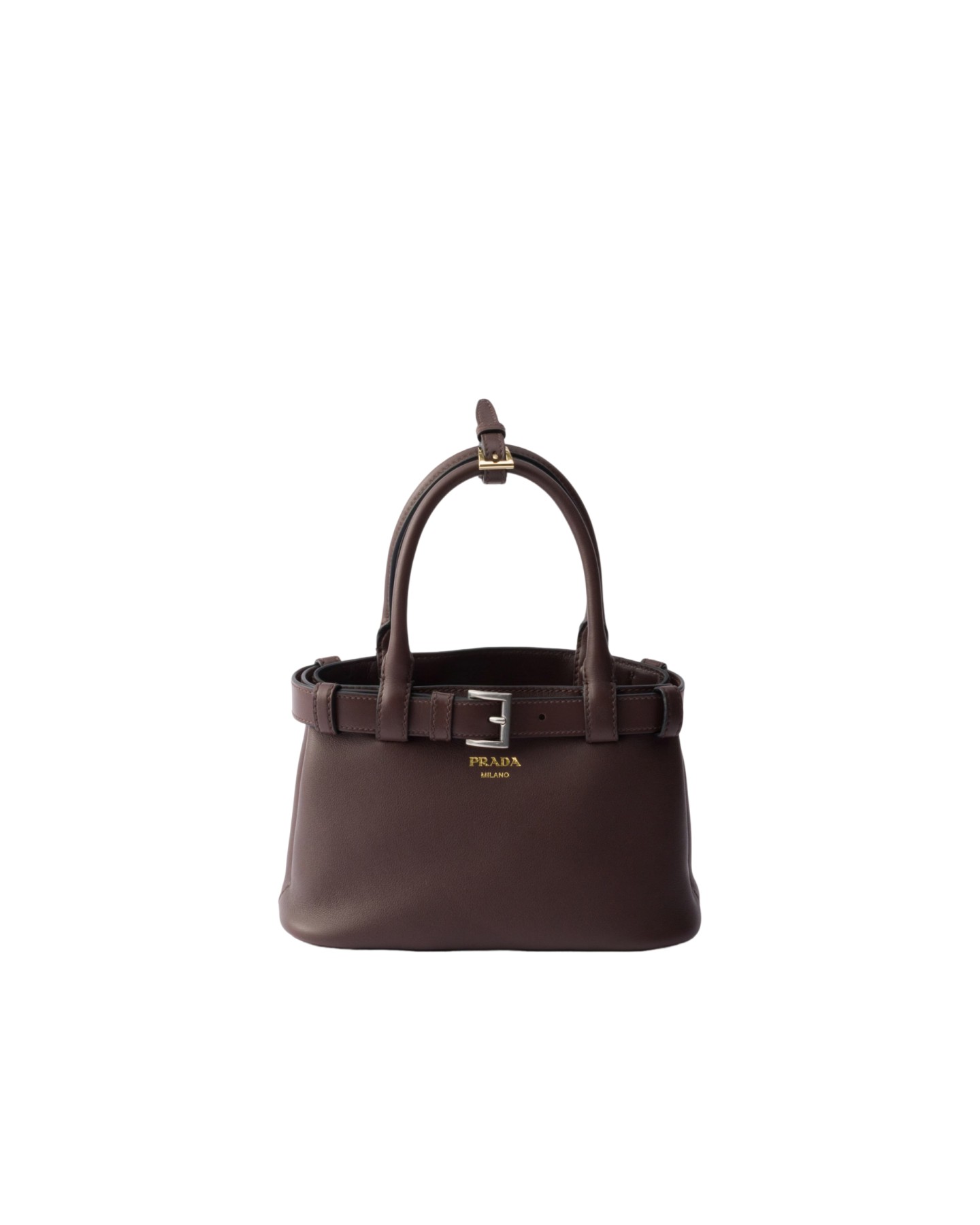 1BA502 Prada Buckle小号皮革手袋