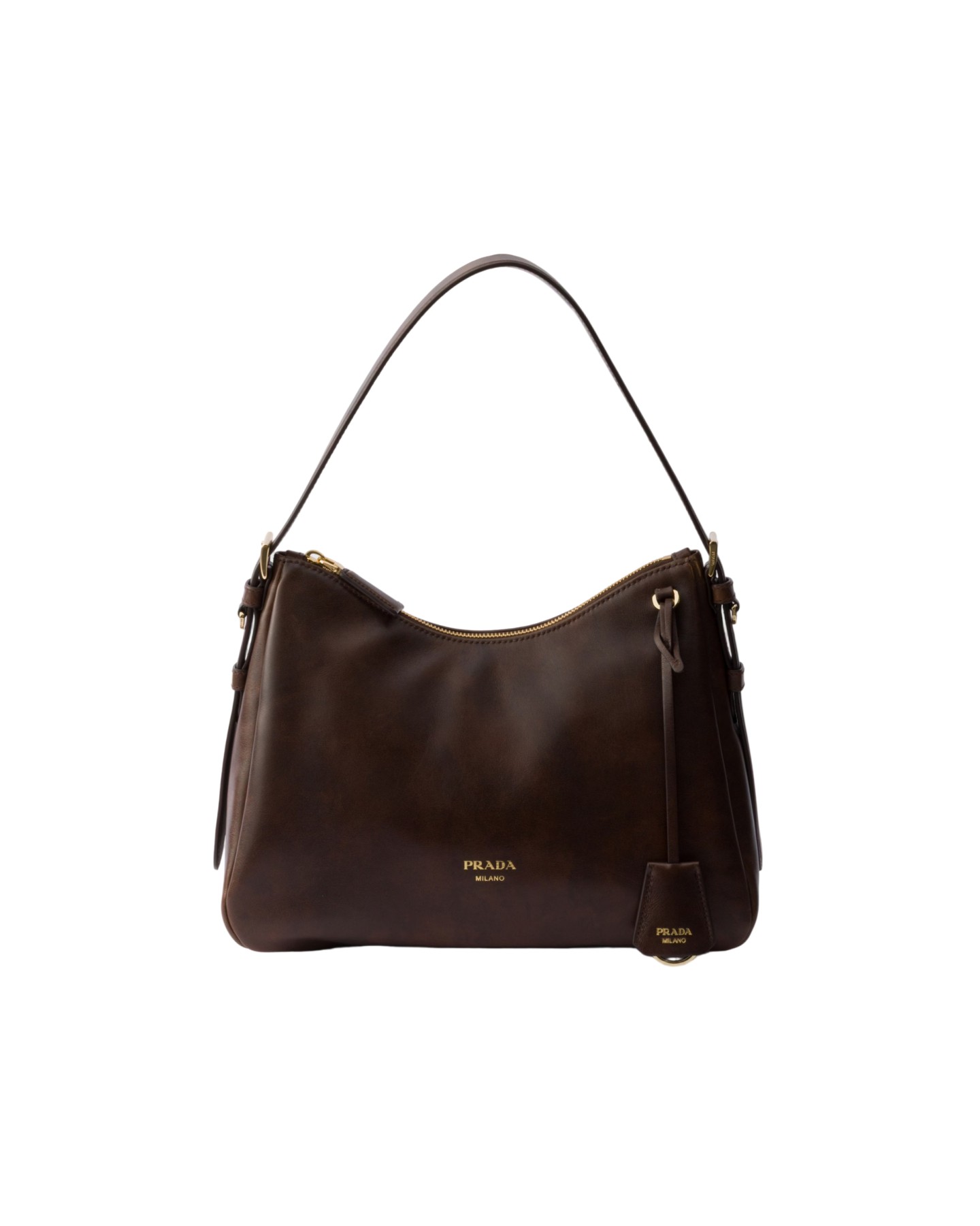 1BC301 Prada Aimée中号皮革单肩包