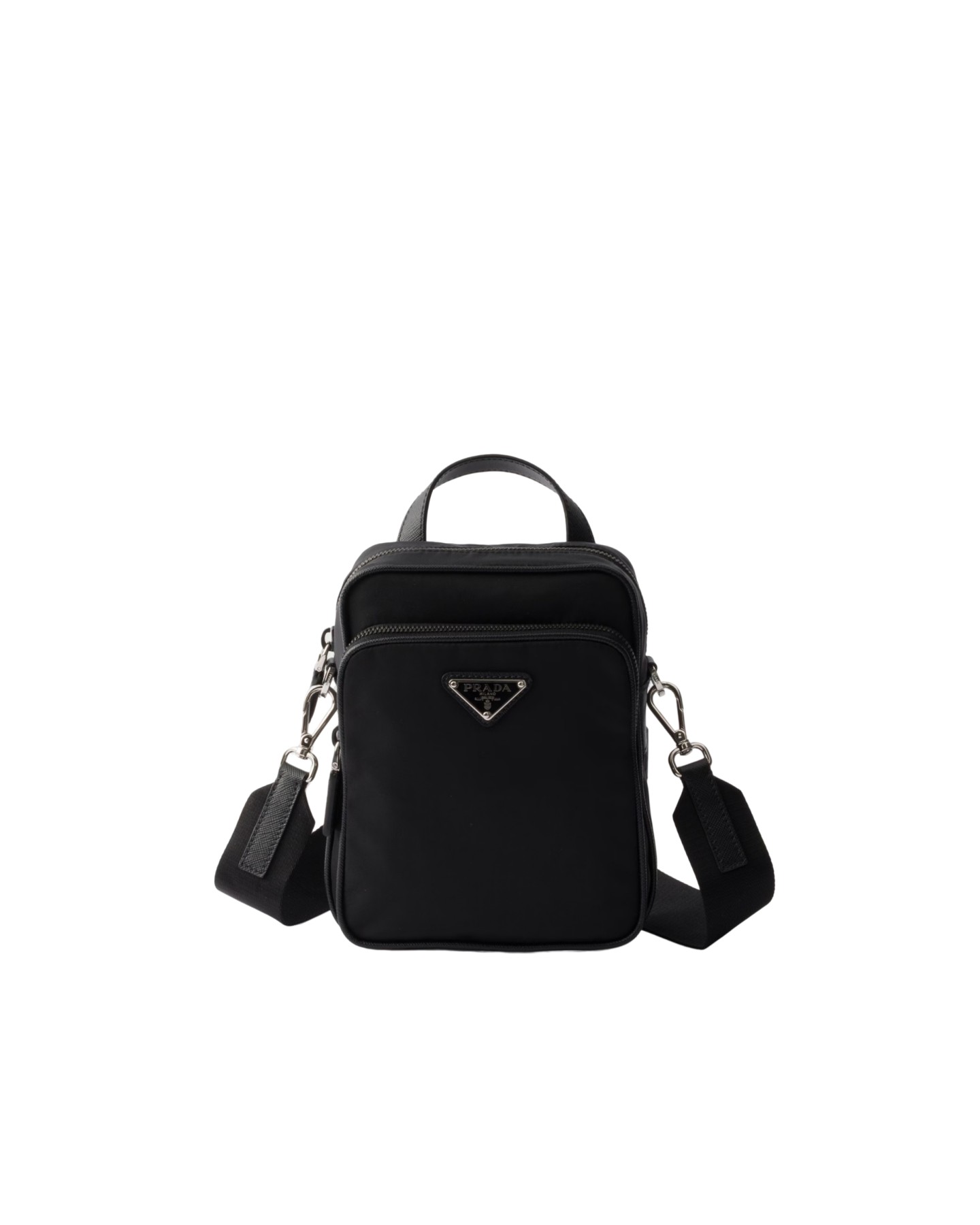 2VH211 Re-Nylon And Saffiano Leather Shoulder Bag