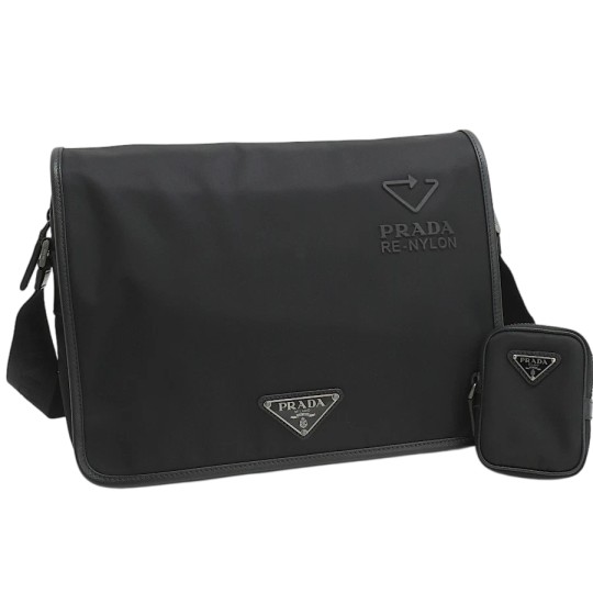 2VD039  Saffiano Leather Shoulder Bag
