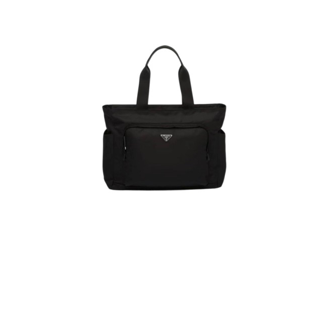 2VG098 Re-Nylon And Saffiano Leather Tote Bag