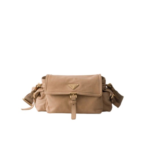 1BD394 Explore Medium Nappa Leather Shoulder Bag