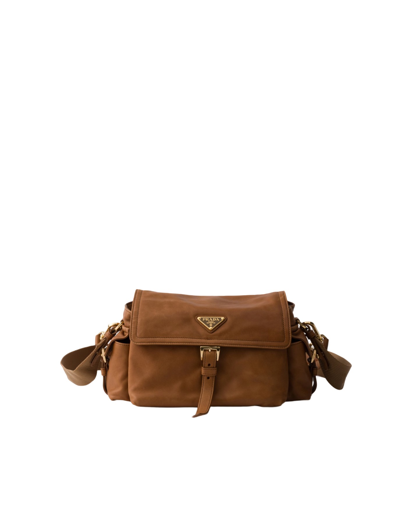 1BD394 Explore Medium Nappa Leather Shoulder Bag