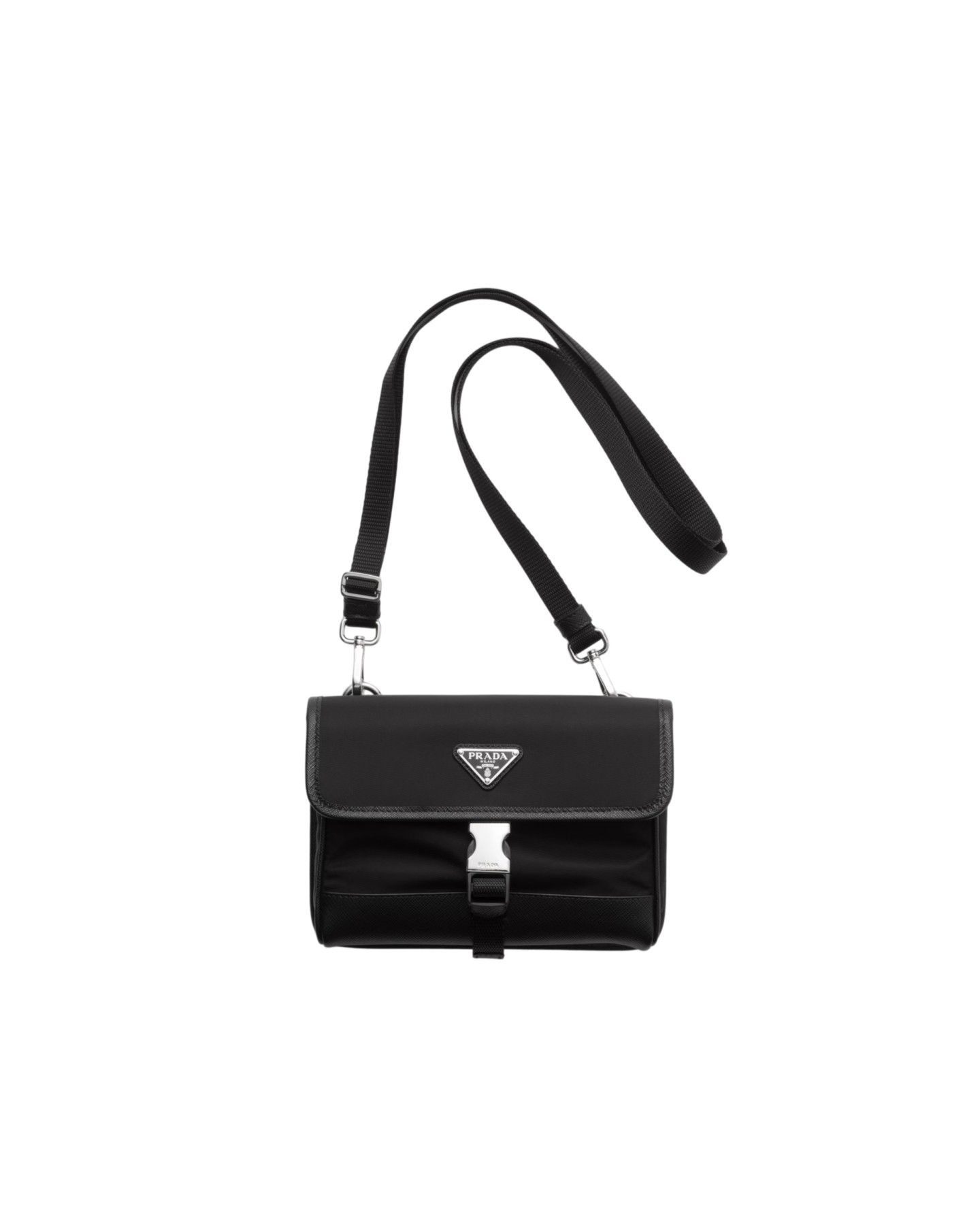  2ZH108 Re-Nylon And Saffiano Leather Smartphone Case