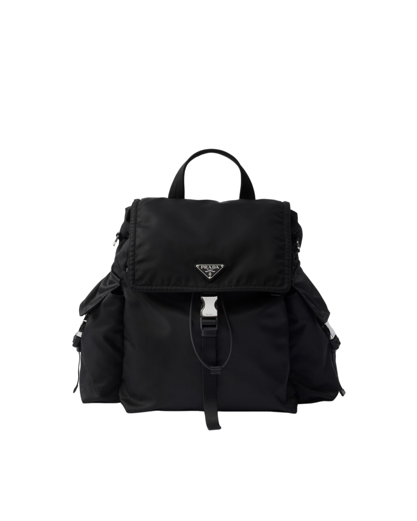 2VZ118 Explore Re-Nylon And Leather Backpack